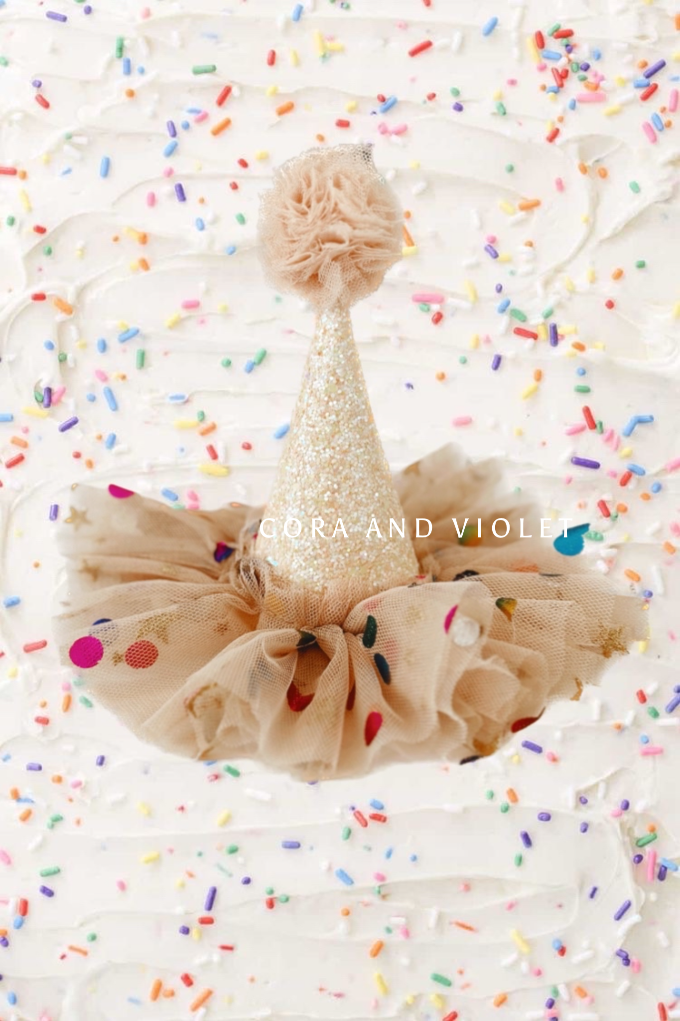 Confetti party hat- express | Cora and Violet